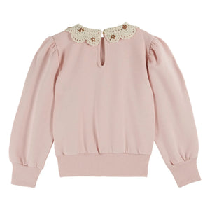Emile et Ida - Claudine Yaka Sweatshirt Bio-Baumwolle | Rosa