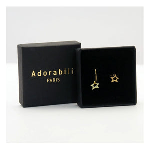 Adorabili - Duo Ohrringe Elise Großer Stern | Gold