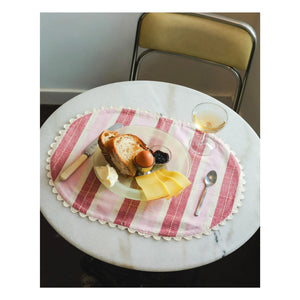 Tarta Gelatina - Platzsets aus Bio-Baumwolle – 2er-Set | Rosa