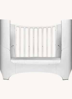 Leander - Dönüştürülebilir Oval Karyola, Comfort+7 Yatak ile Eksiksiz | Beyaz saten