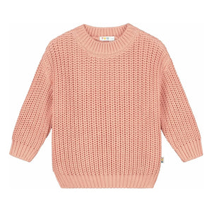 Yuki – Oversize-Pullover aus Bio-Baumwolle | Pfirsich
