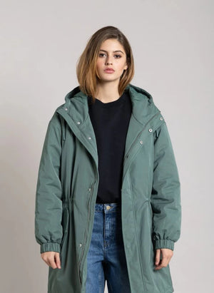Smallable Woman - Zebra mit recycelter Faser gefütterter Parka | Teal