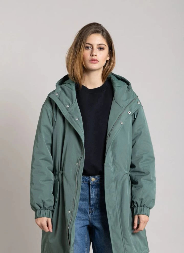Smallable Woman - Zebra mit recycelter Faser gefütterter Parka | Teal