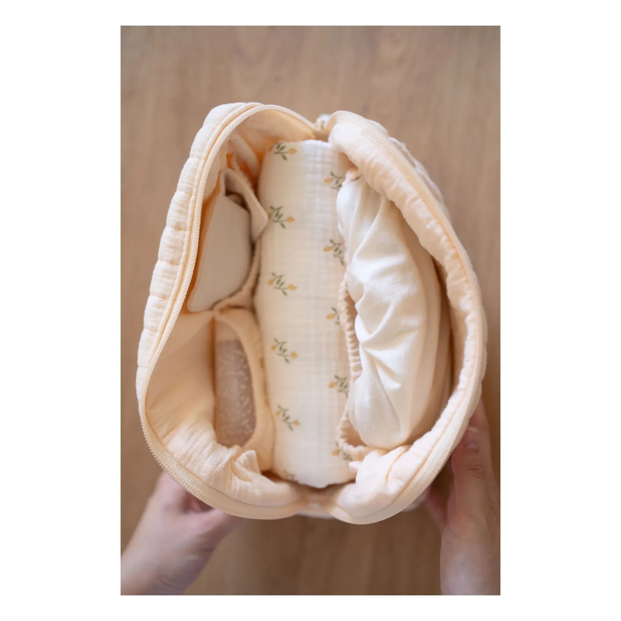 Soft Spot – Kosmetiktasche aus Bio-Baumwolle | Vanille