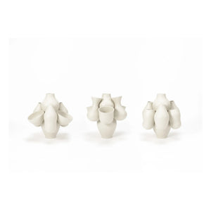Moustache - Keramikvase Qucha, Jean-Baptiste Fastrez | Creme