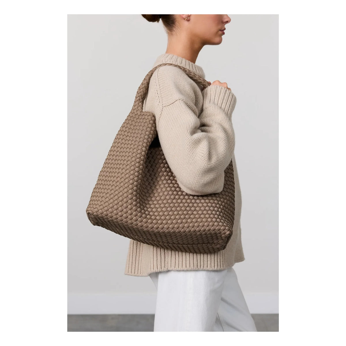Marrea - Marrea Großer Eimerbeutel | Taupe-Braun