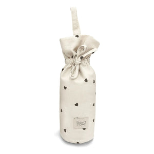 Babyshower - Herz-Flaschentasche | Ecru