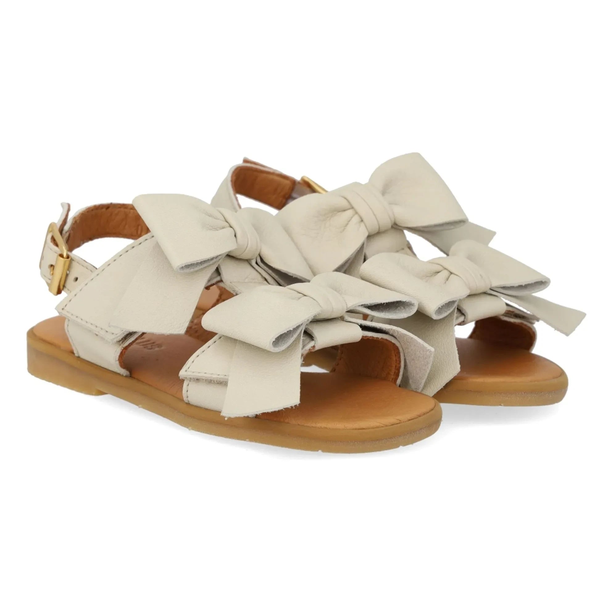 Angulus - Sandalen mit Knoten | Creme