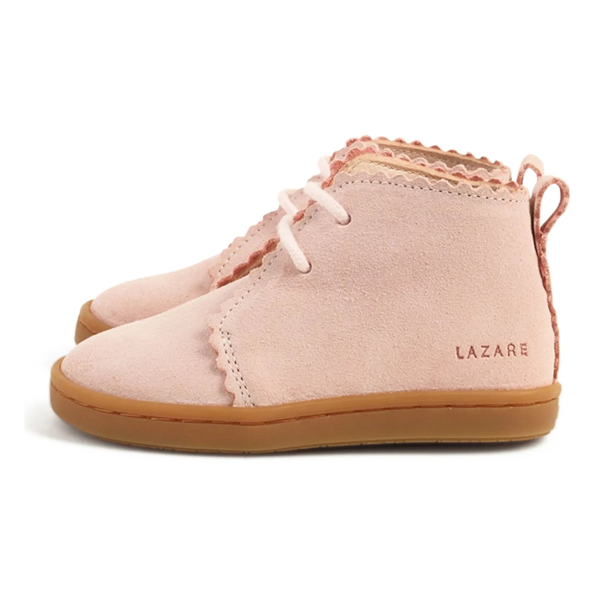 Lazare - Feston Raoul Wildleder Sneakers mit Schnürung | Puderrosa