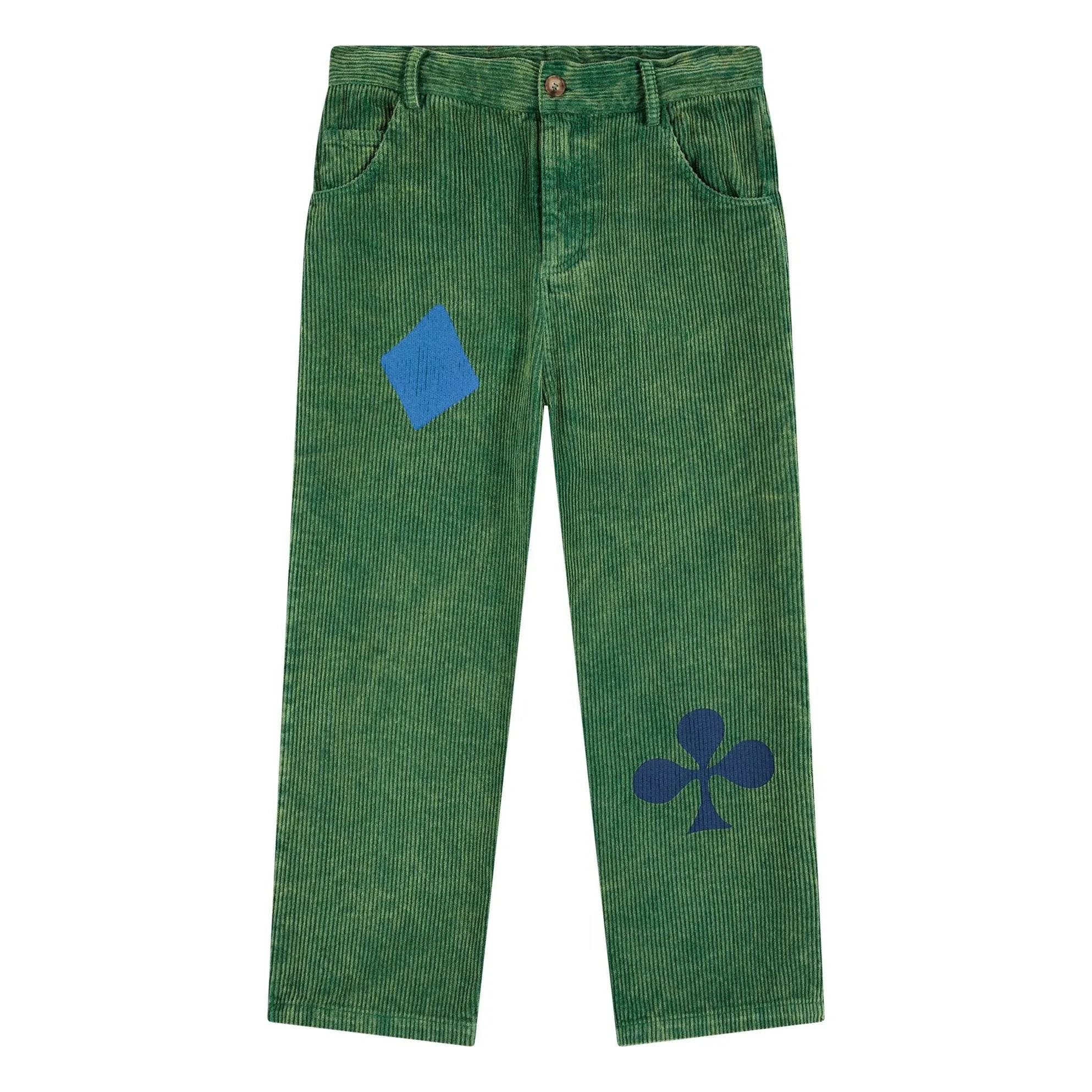 Bobo Choses - Cordhose mit Samtpaneelen | Grün