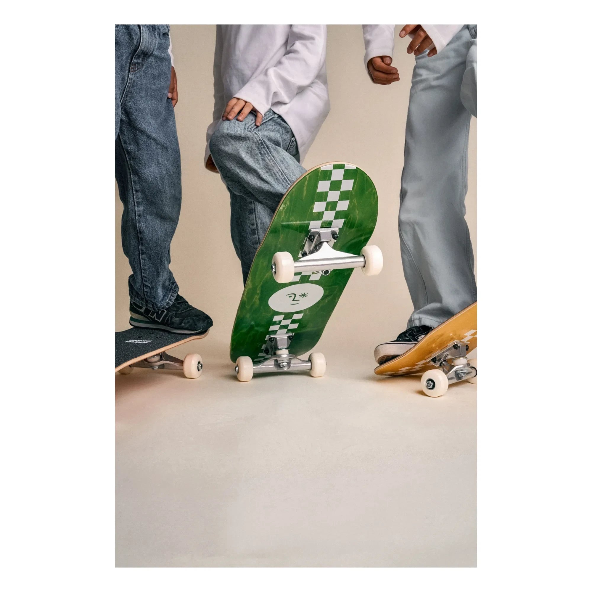 Mino Skateboards - Sunny Damier Skateboard | Grün