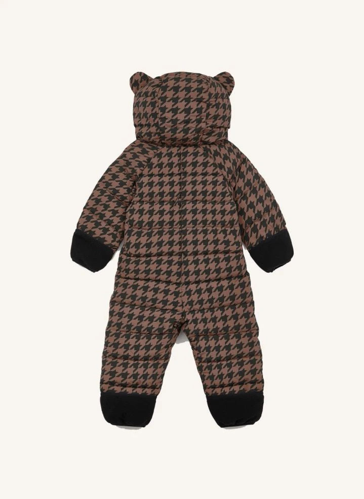 Töastie - Wasserdichte Houndstooth Cloud Jacke Aus Recycletem Material | Braun