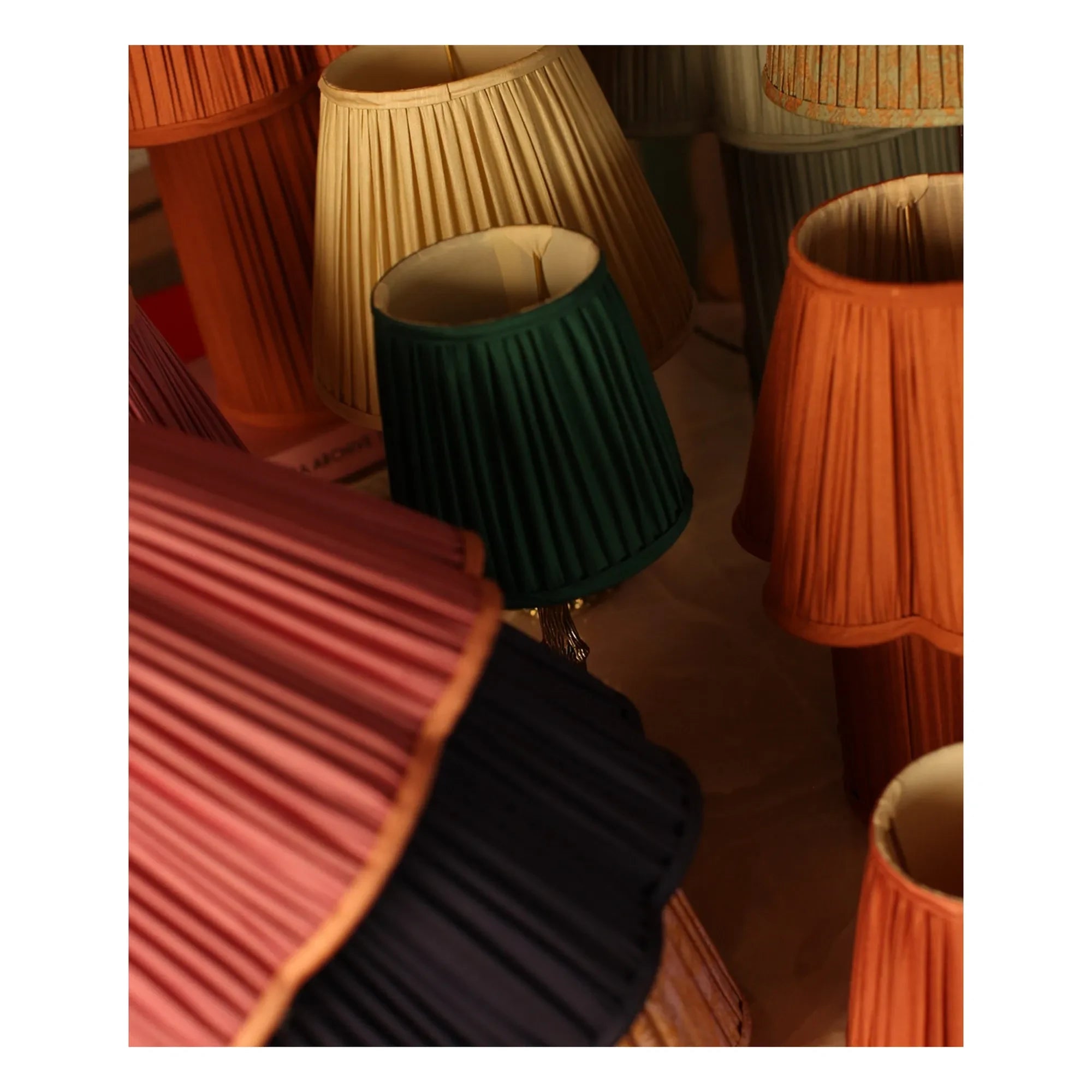 Doing Goods - Diya bedruckter Baumwoll-Lampenschirm | Rosa