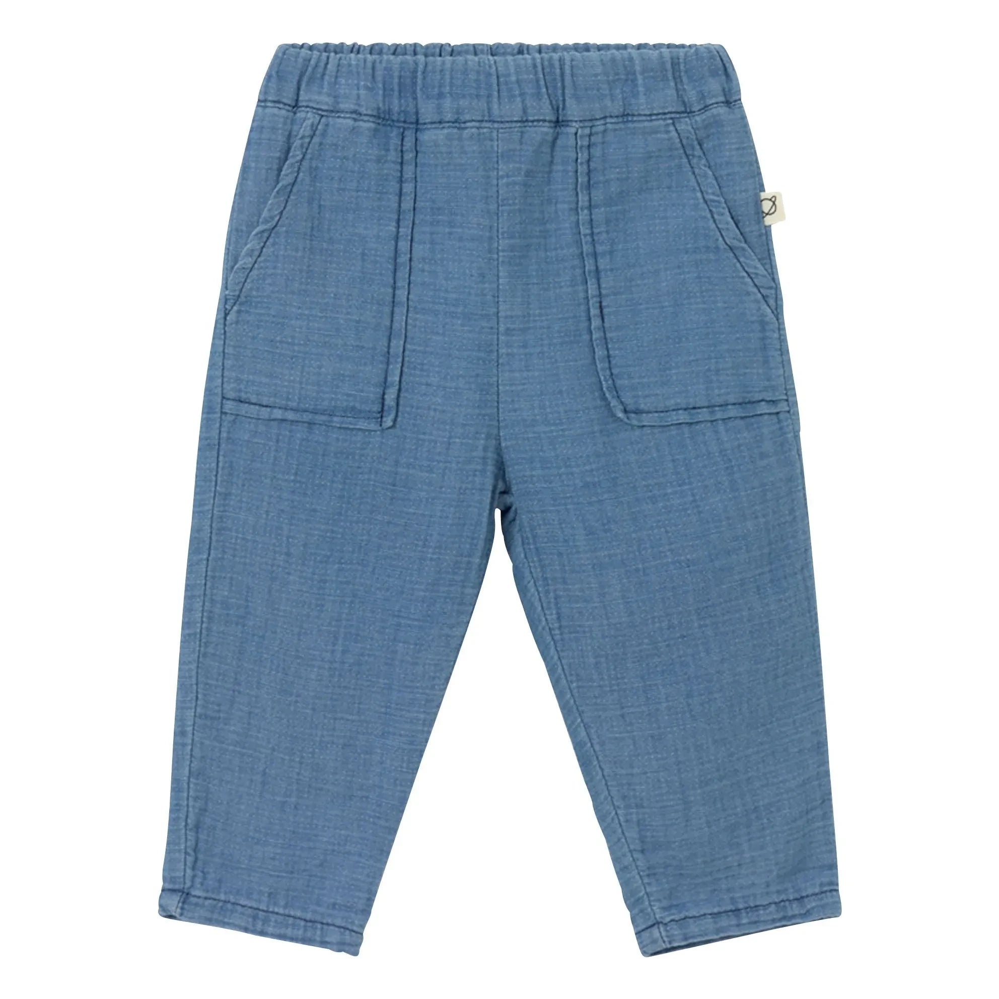 Cozmo – Mario Baumwoll-Gaze-Jeans | Blau