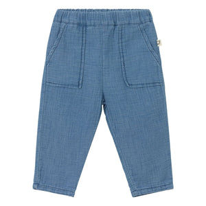 Cozmo – Mario Baumwoll-Gaze-Jeans | Blau