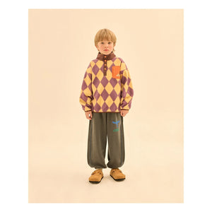 Jelly Mallow - Sweatshirt mit Rautenmuster | Gelb