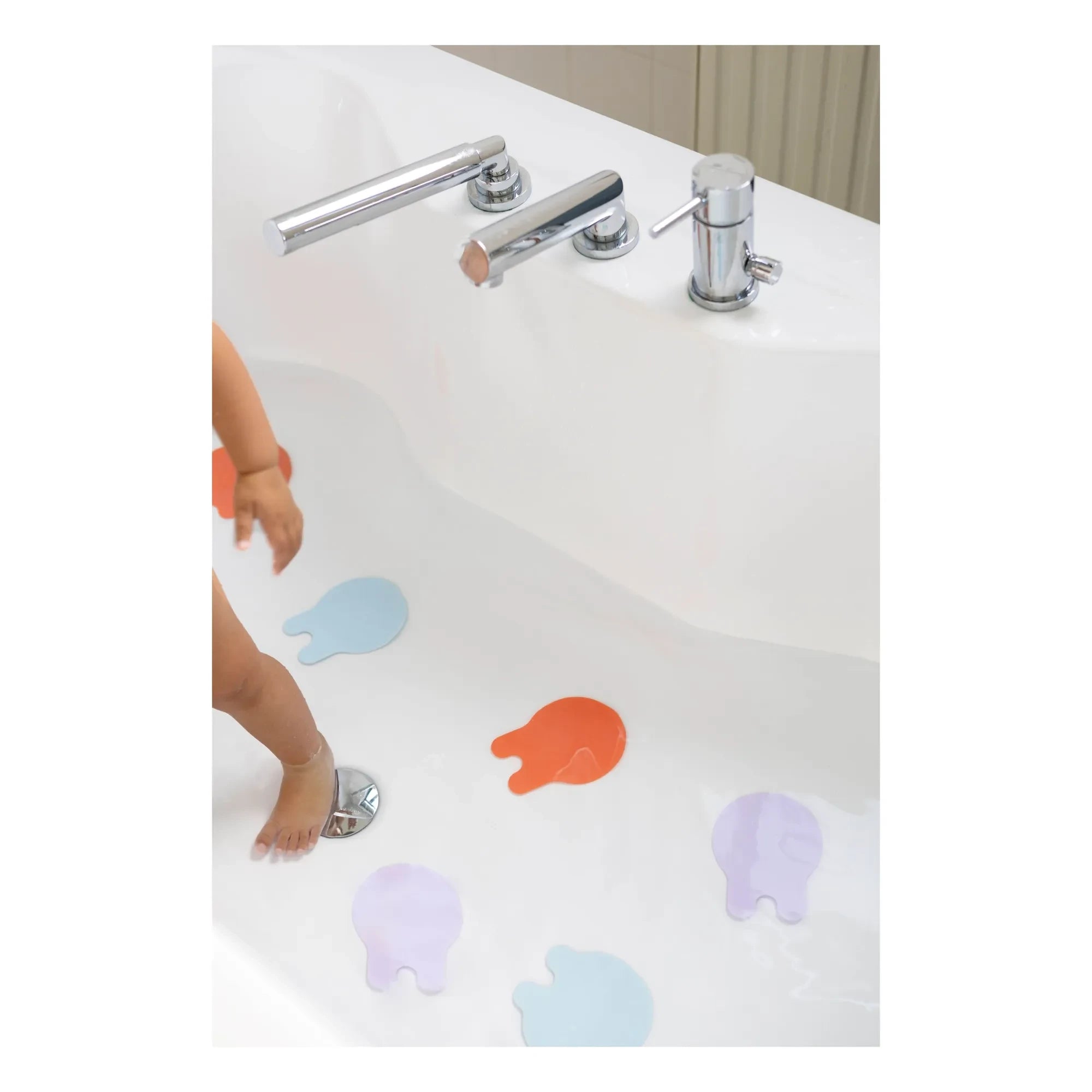 Quut - Grippi banyo paspasları - 8'li Set | Mercan