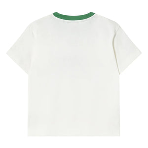 Tinycottons - Giverny Bio-Baumwoll Kontrast T-Shirt | Weiß