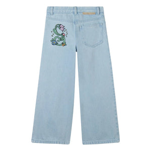Stella McCartney Kids - Bio-Baumwoll Flare Jeans | Hellblau