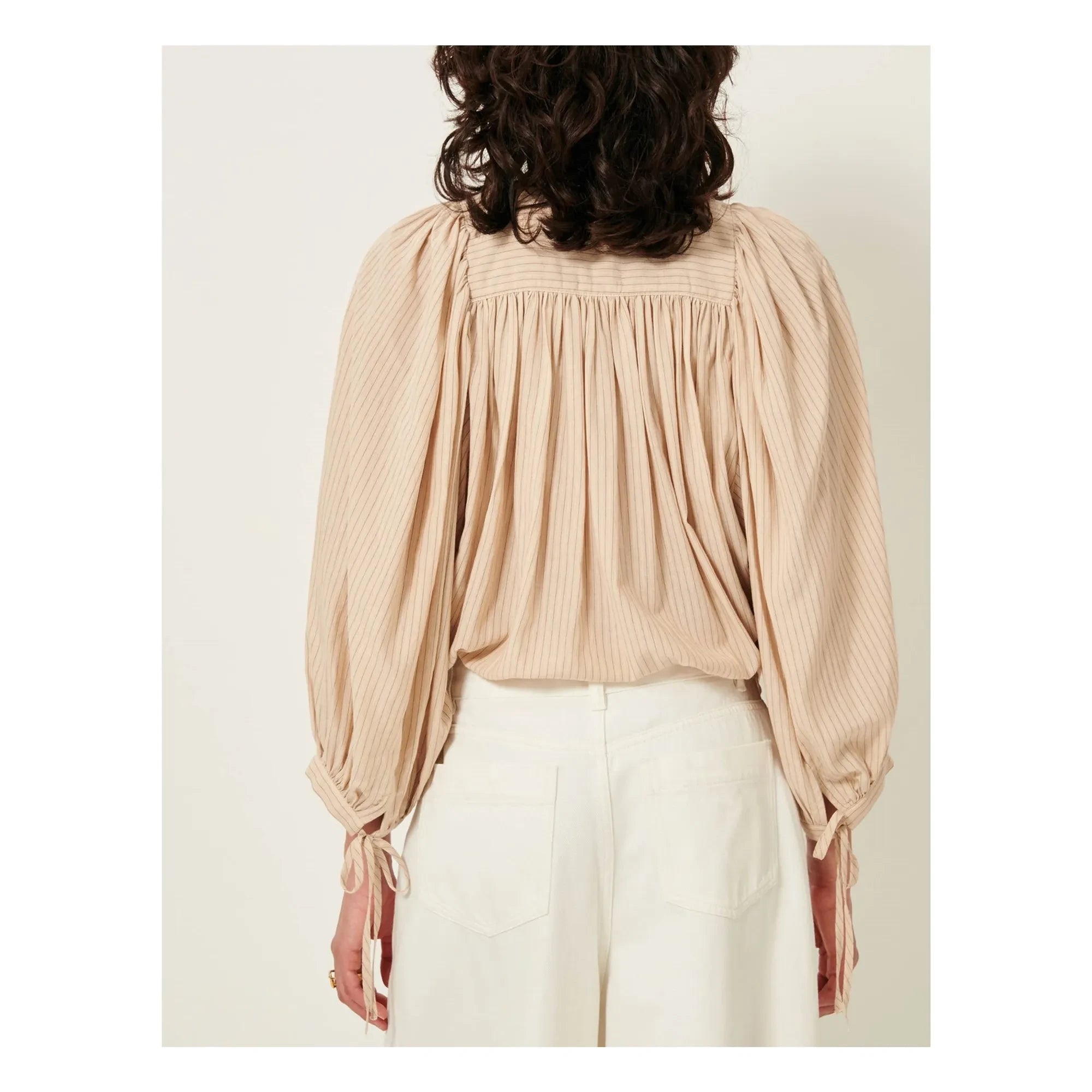 Sessùn - Dali Gestreifte Bluse | Sand