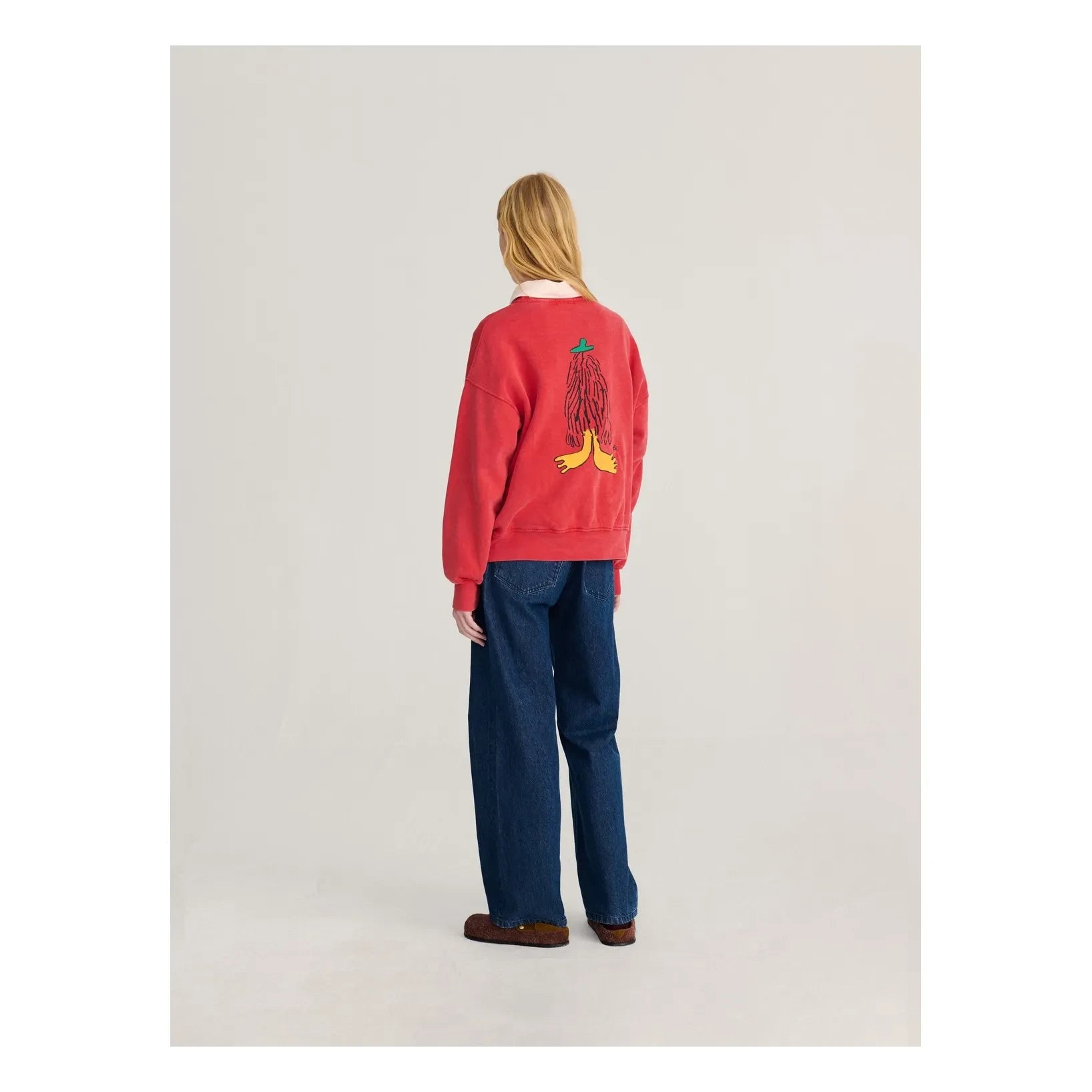 Bobo Choses – Hidden Monster Sweatshirt aus Bio-Baumwolle | Rot