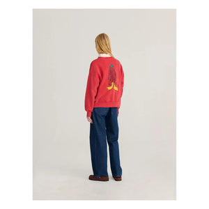 Bobo Choses – Hidden Monster Sweatshirt aus Bio-Baumwolle | Rot