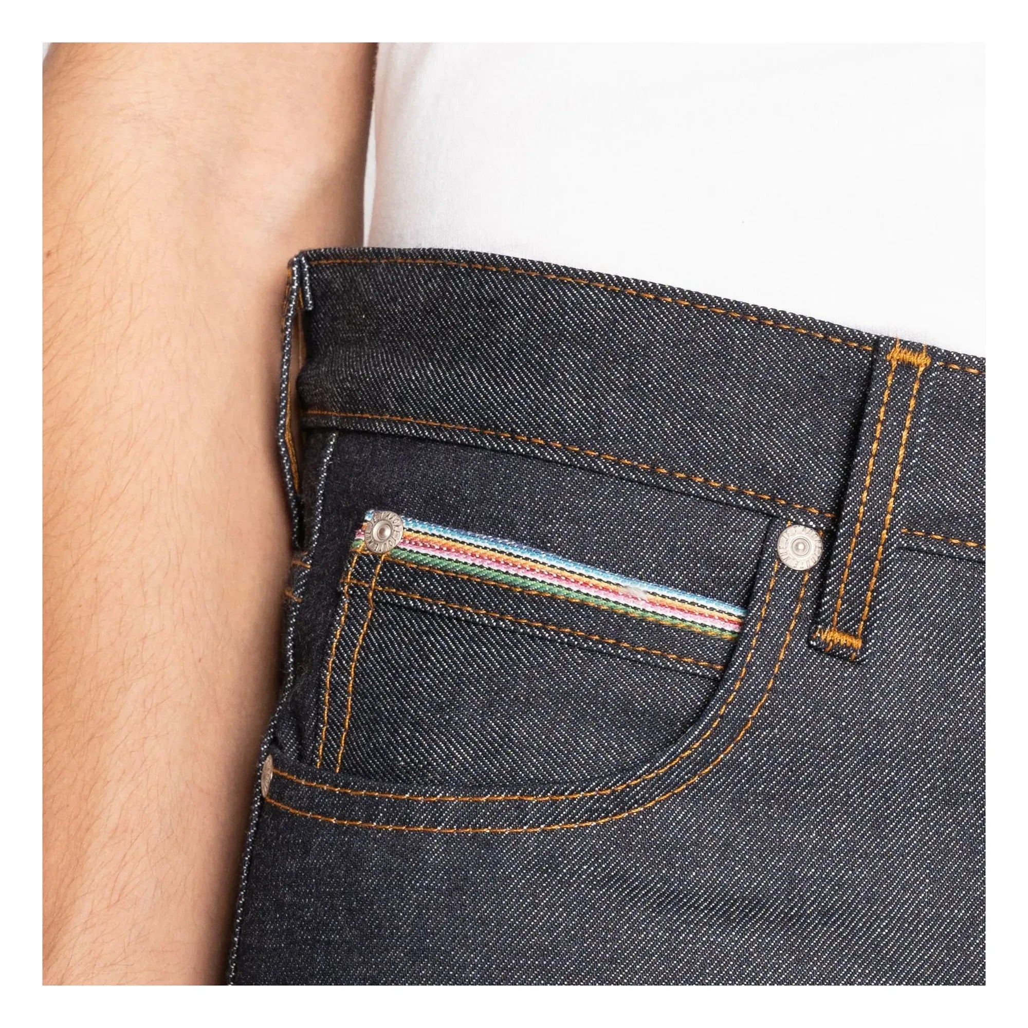 Naked & Famous - Super Guy Dia De Los Muertos Selvedge Jeans | Indigo