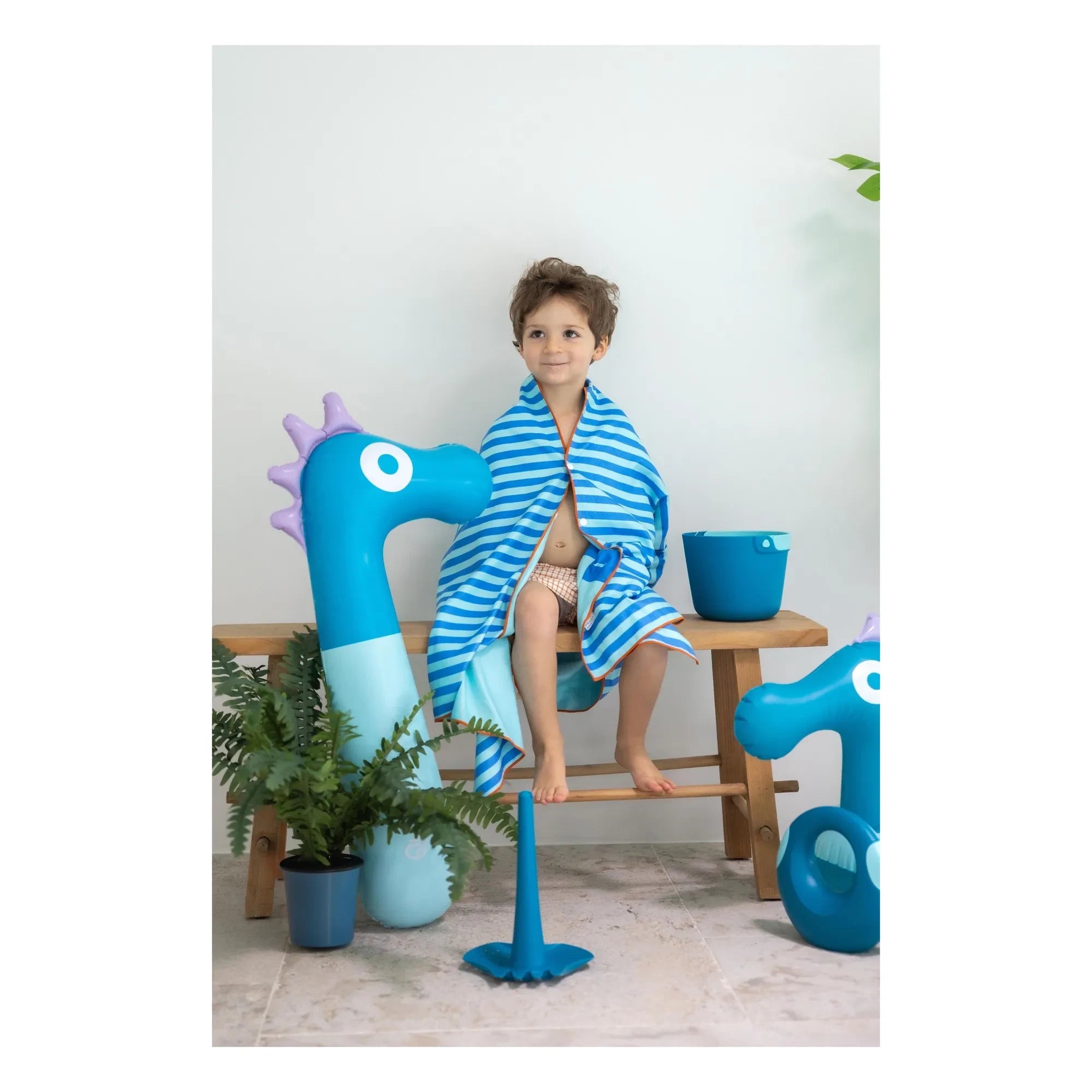 Quut – Circuit Mikrofaser Strandtuch | Blau