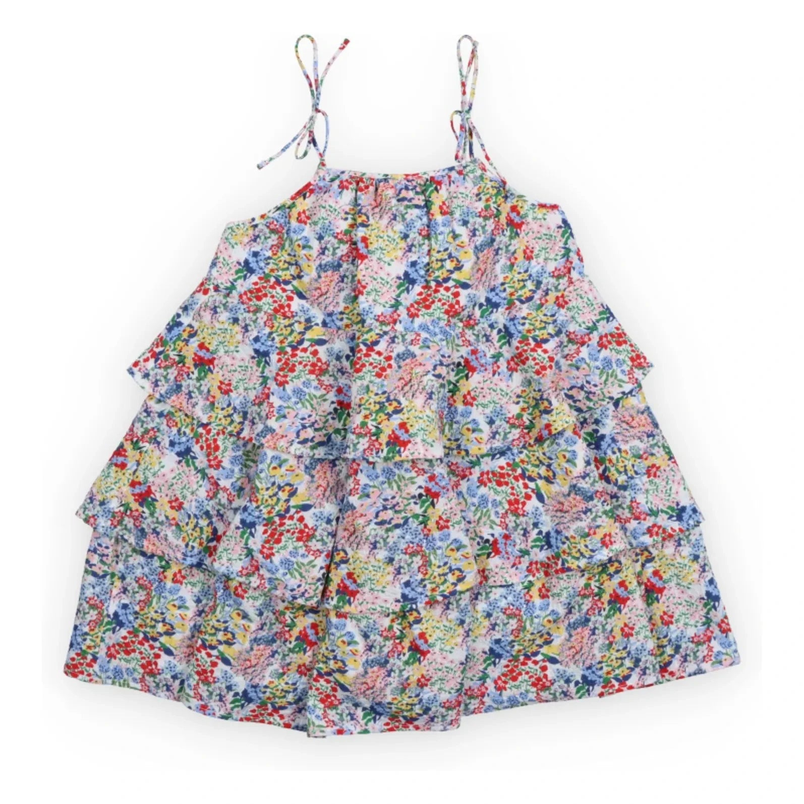 the new society - Verbena Fleurie Rüschenkleid | Blau