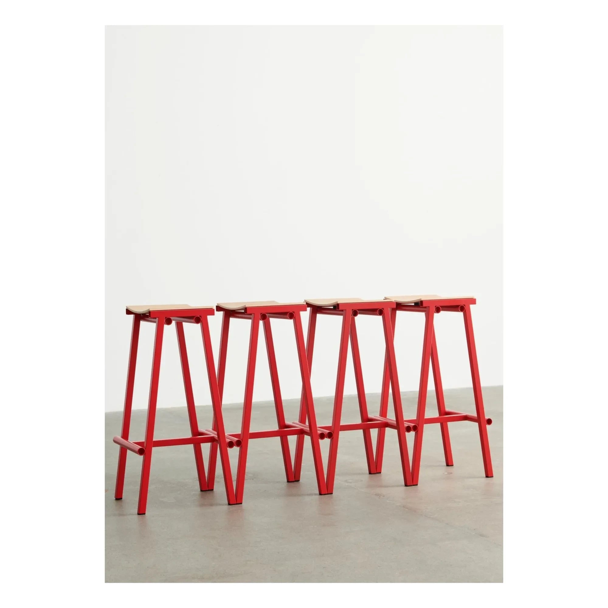 Hay - Yüksek tabure 75 cm Taburete 8 | Kırmızı