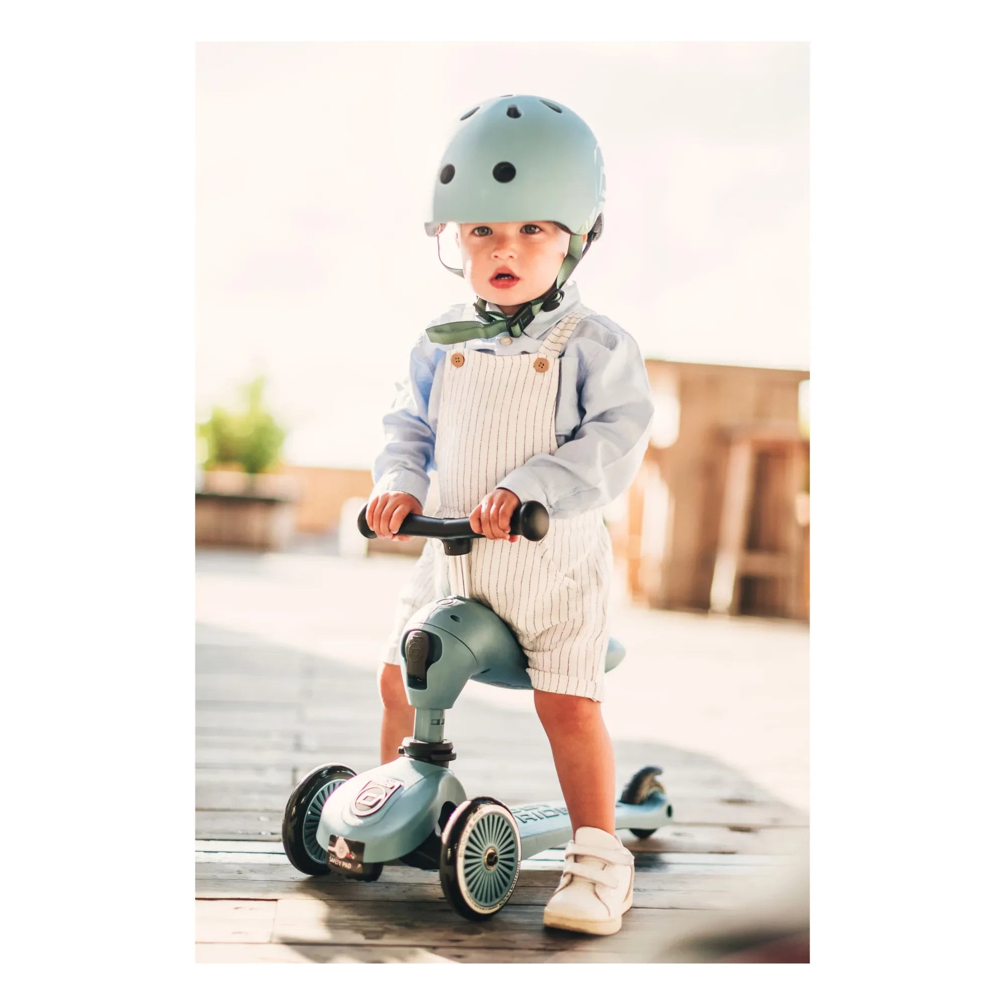 Scoot & Ride - Helm | Grau-Blau