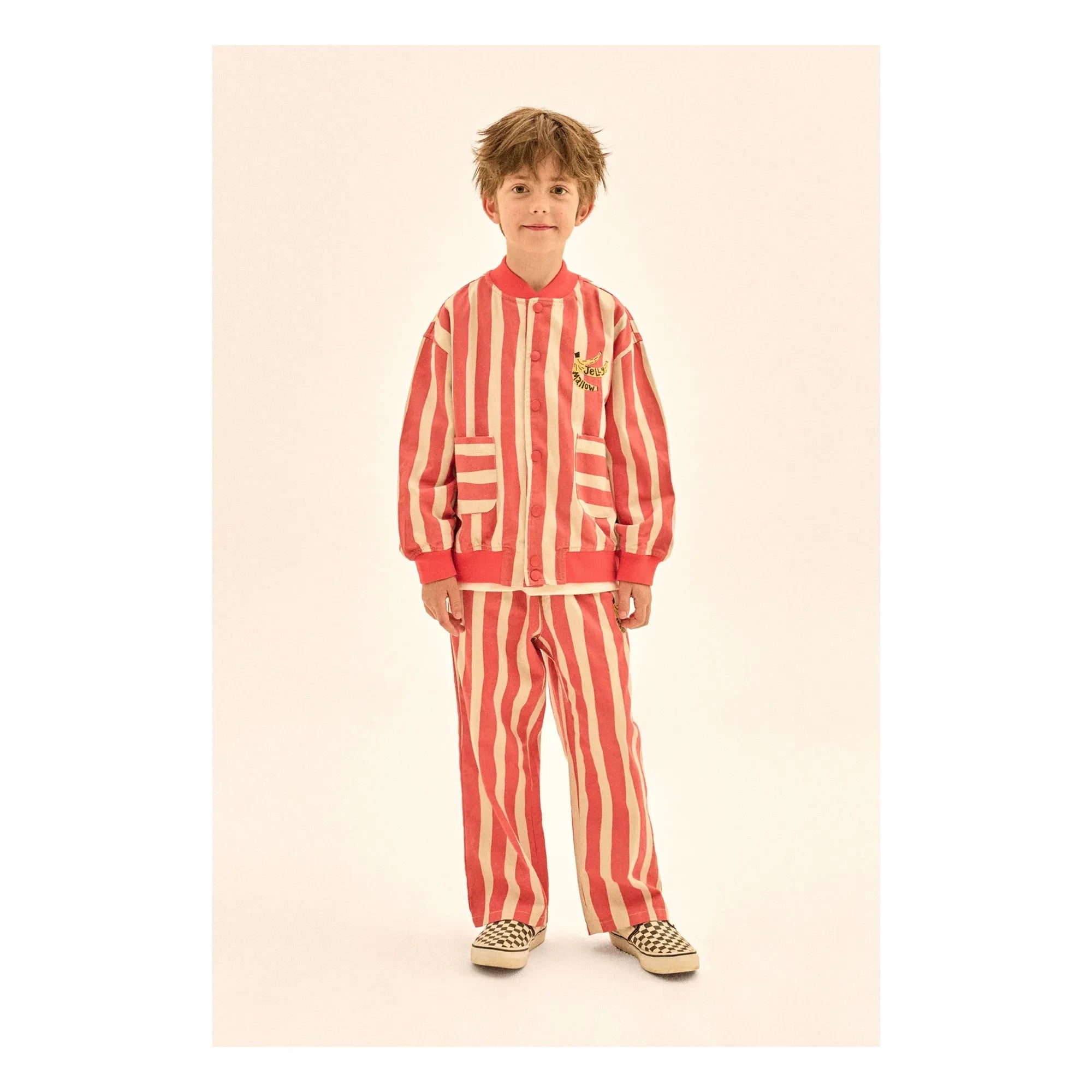 Jelly Mallow - Gestreifte Hose | Rot
