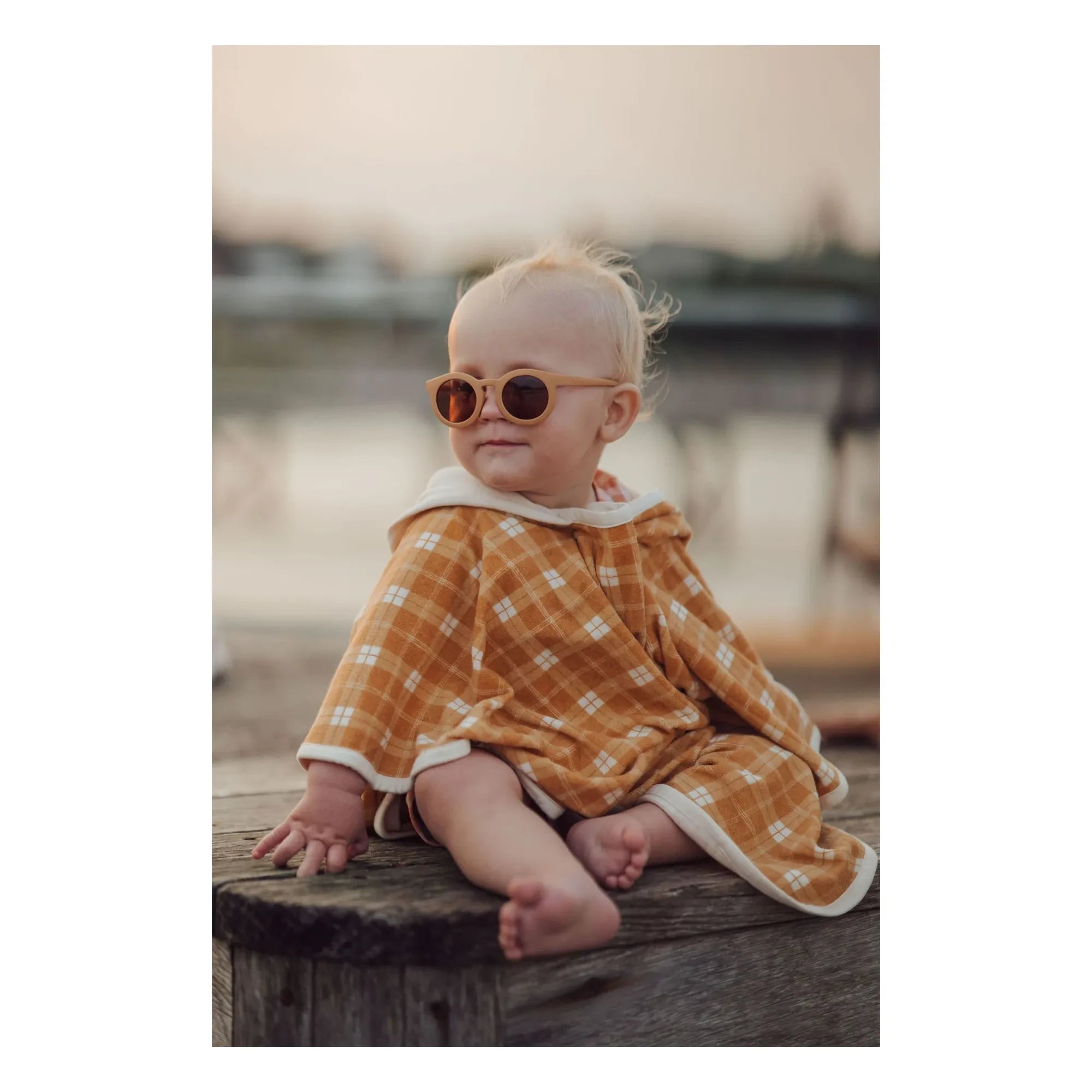 Grech & Co - Klassische Polarisierte Naturfaser Sonnenbrille | Gelb