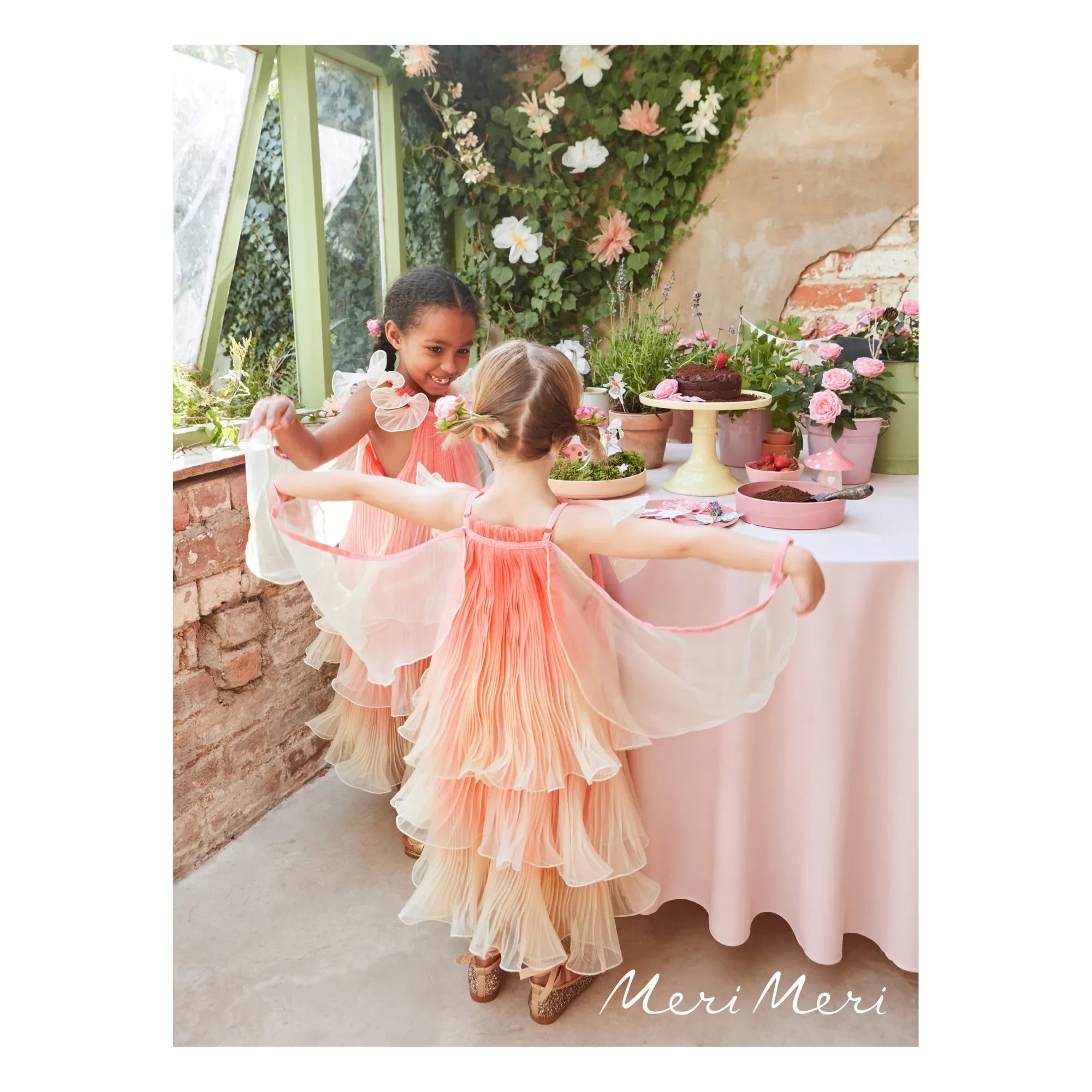 Meri Meri - Plissiertes Organza-Feenkleid und Zauberstab