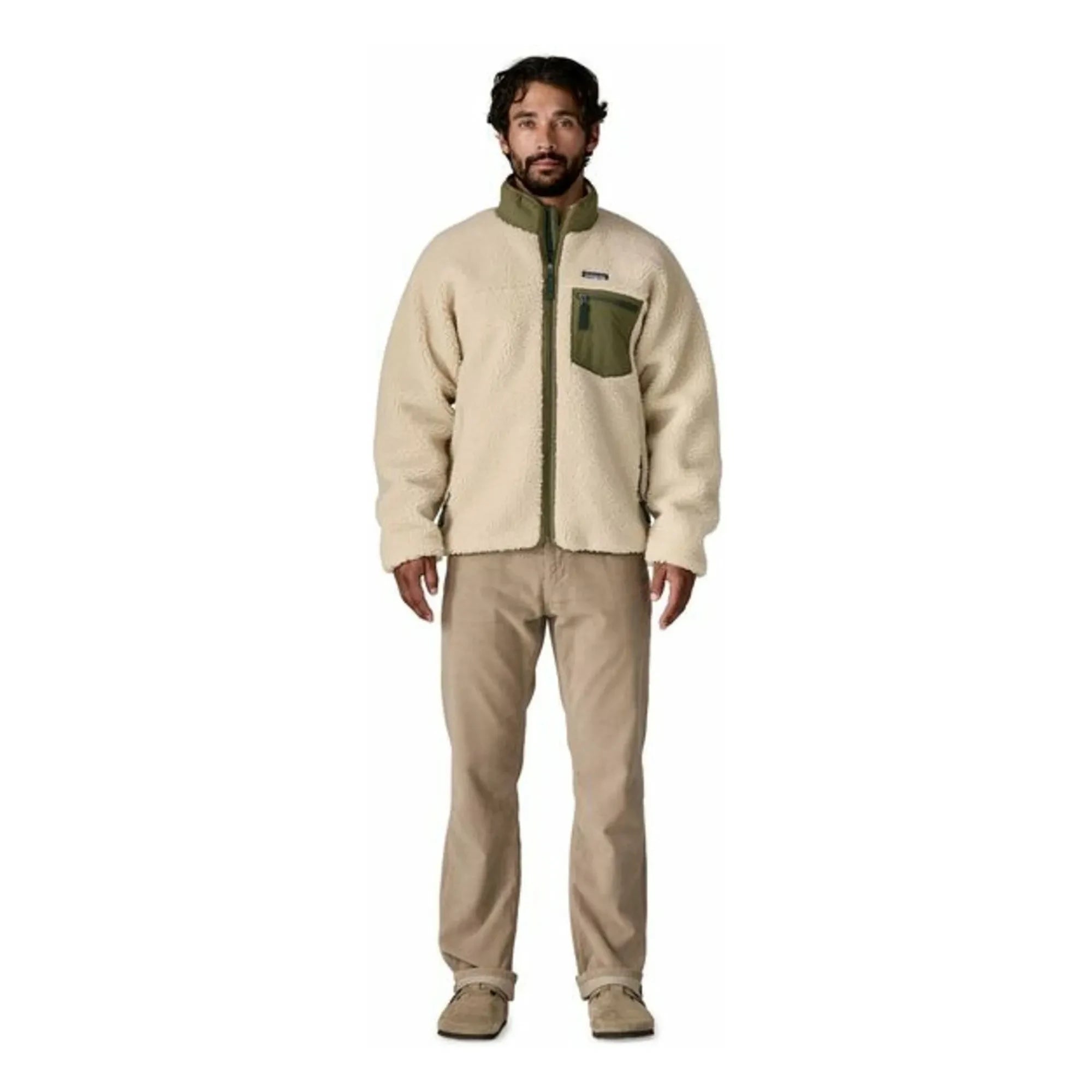 Patagonia - Klasik Retro-X Geri Dönüştürülmüş Elyaf Polar Ceket | Bej