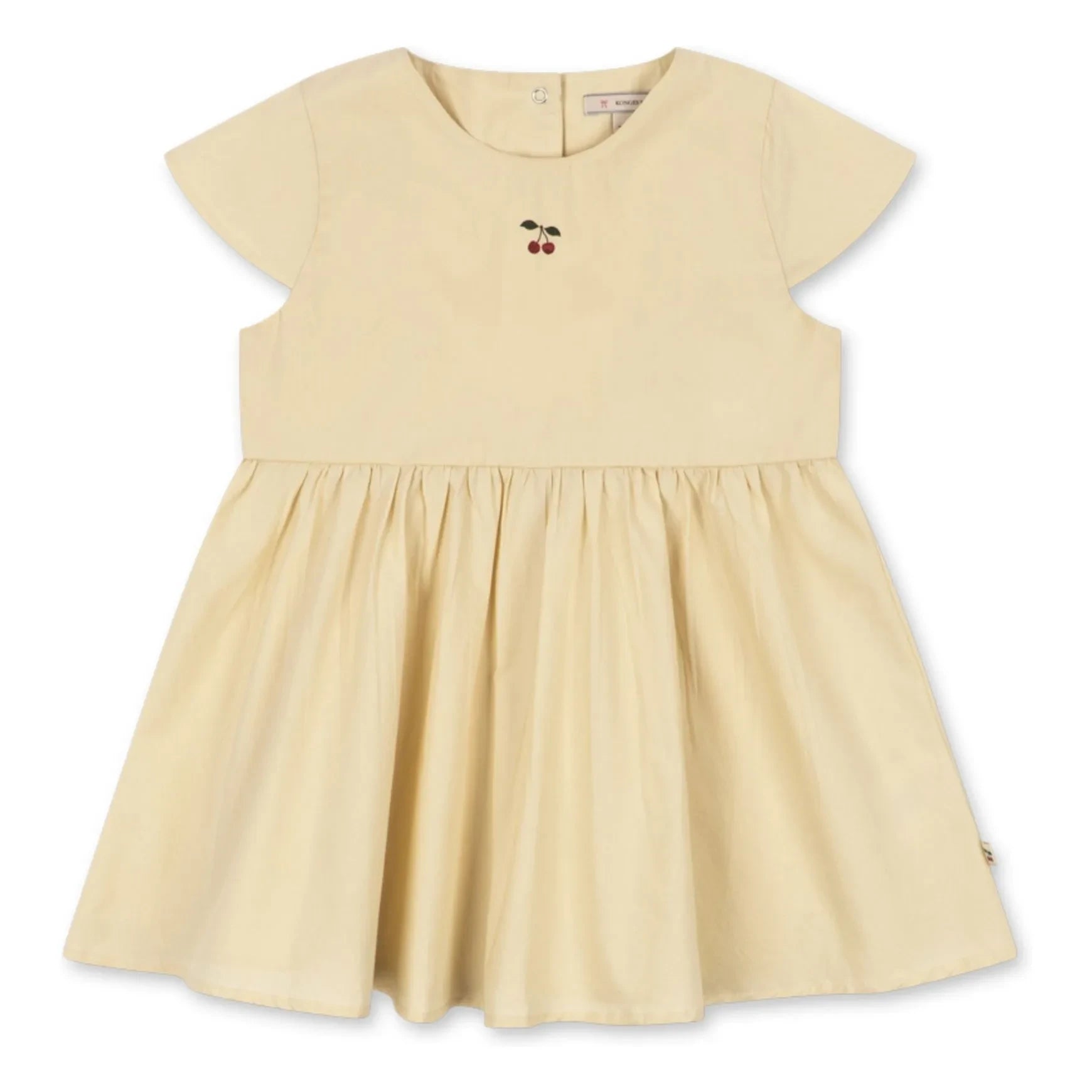 Konges Sløjd - Kleid mit offenem Rücken Hearly Bio-Baumwolle | Beige