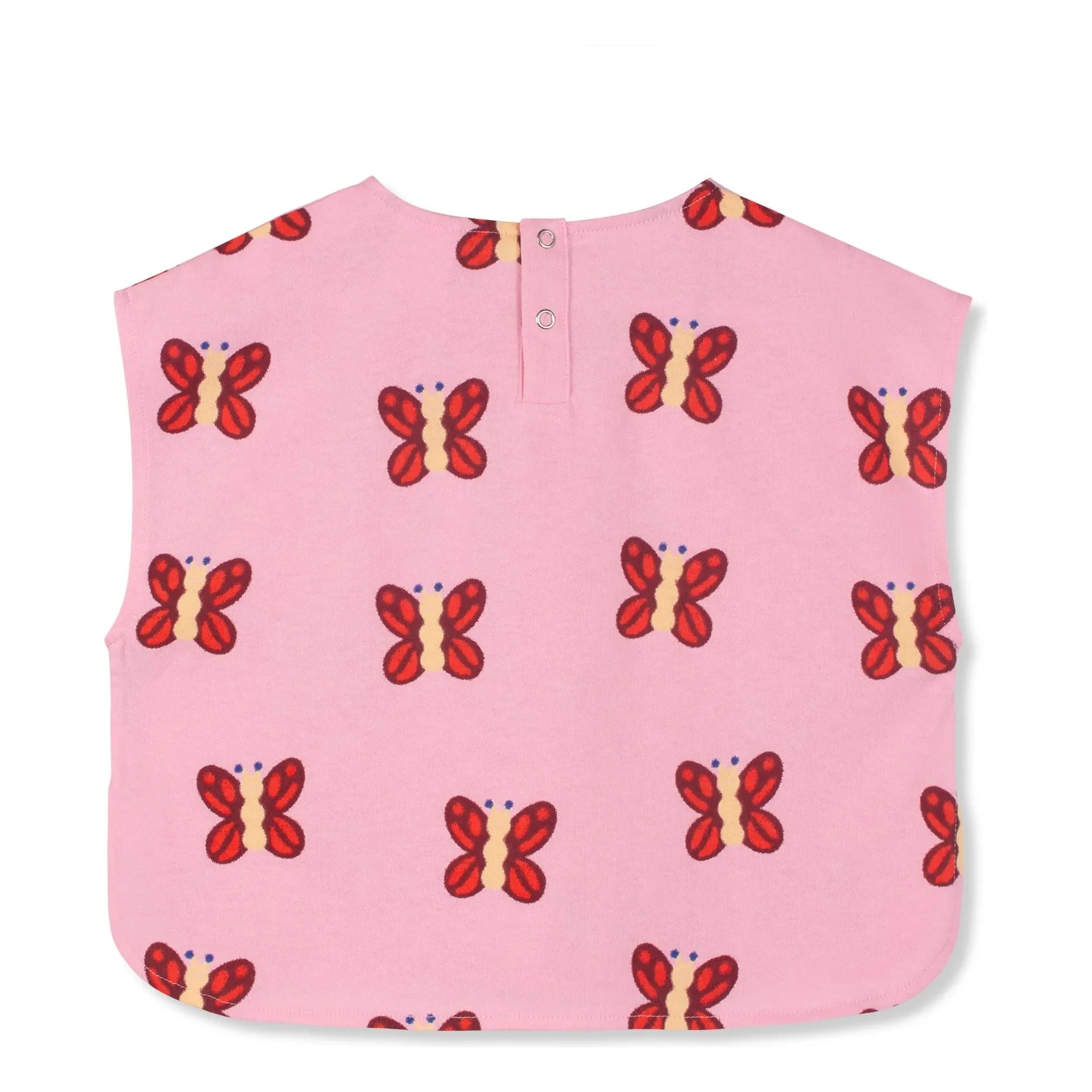 Wynken – Oberteil aus Bio-Baumwolle mit Schmetterlingsmuster | Rosa