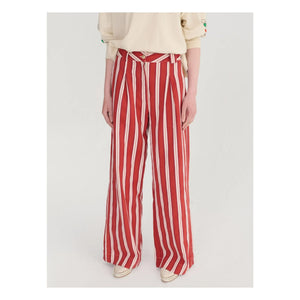Bobo Choses - Gestreifte Baumwollhose | Rot