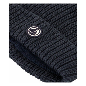 Petit Bateau – Strickmütze mit Logo | Nachtblau