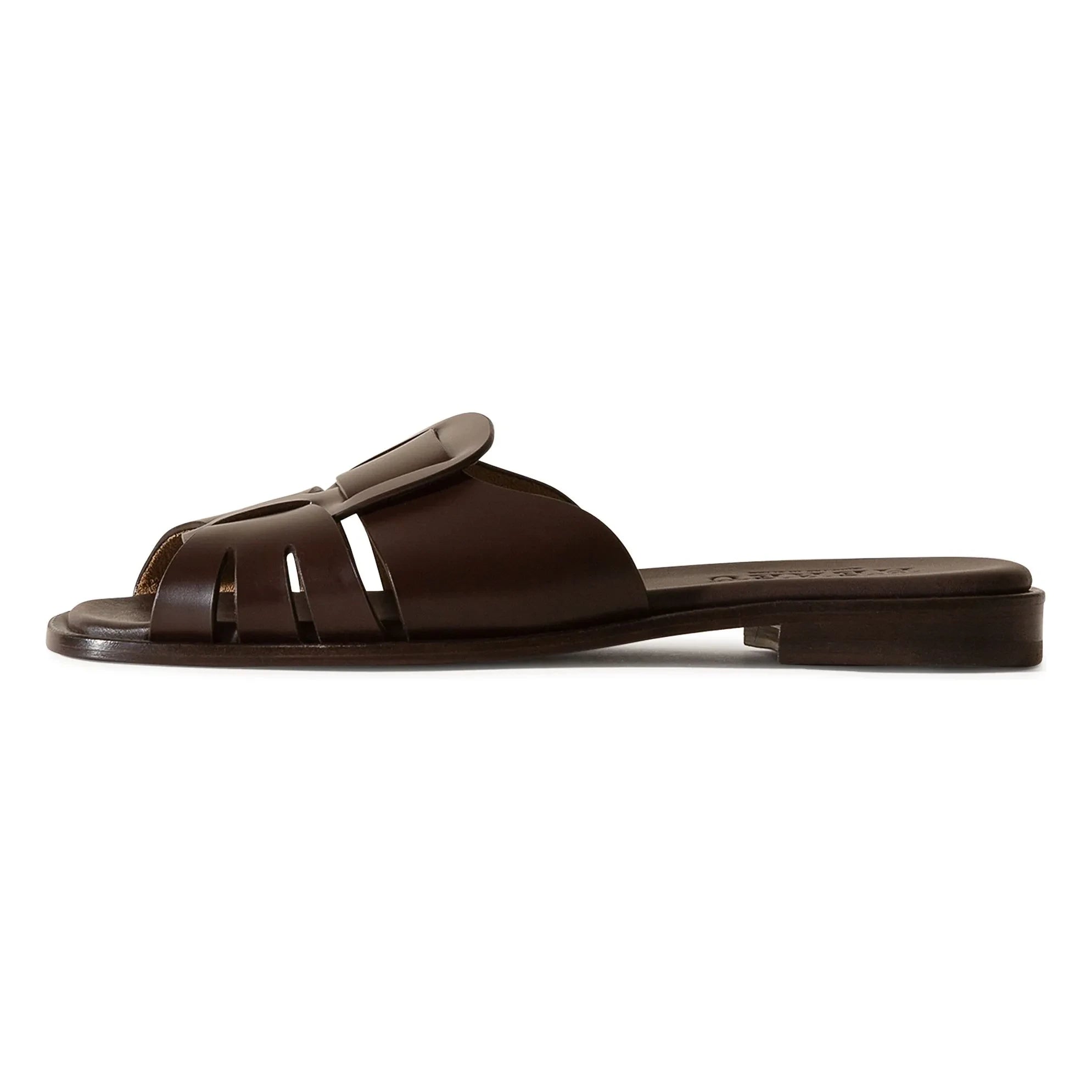 Hereu - Ancora Leder-Sandalen | Dunkelbraun