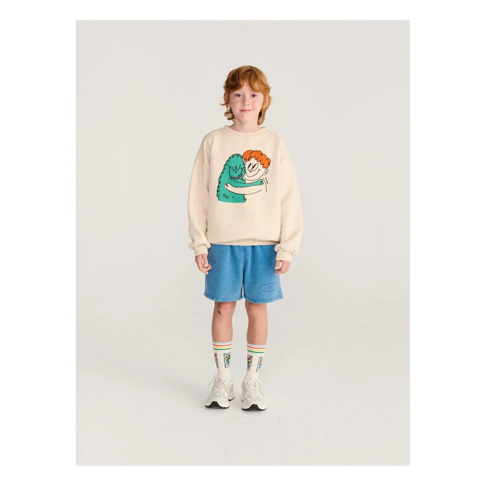 Bobo Choses - Monster Sweat Organik Pamuk | Bej
