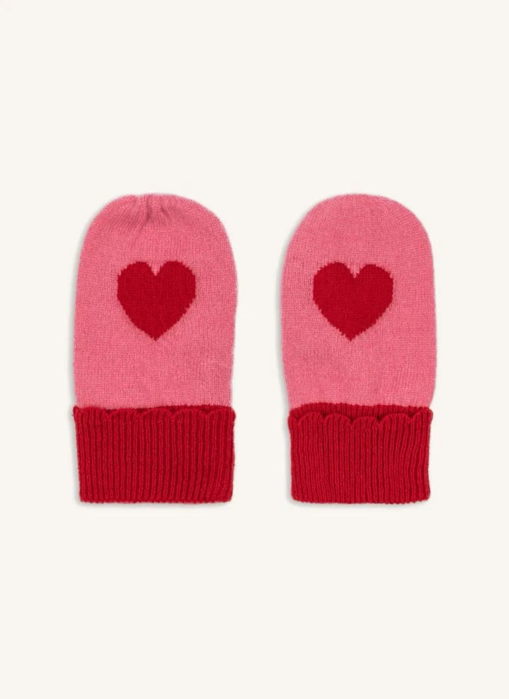 Konges Sløjd - Collette Fingerlose Wollhandschuhe | Rosa