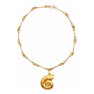 Alhaja - Nautilus Muschelhalskette | Gold