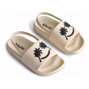Molo - Zhappy Palm Smile Strandsandalen | Ecru