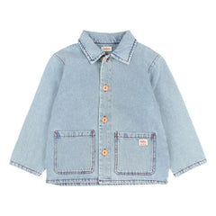Búho - Demin Verblasstes Overshirt | Hellblau