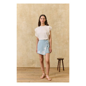 Louise Misha - Myrta Baumwollrock | Blau