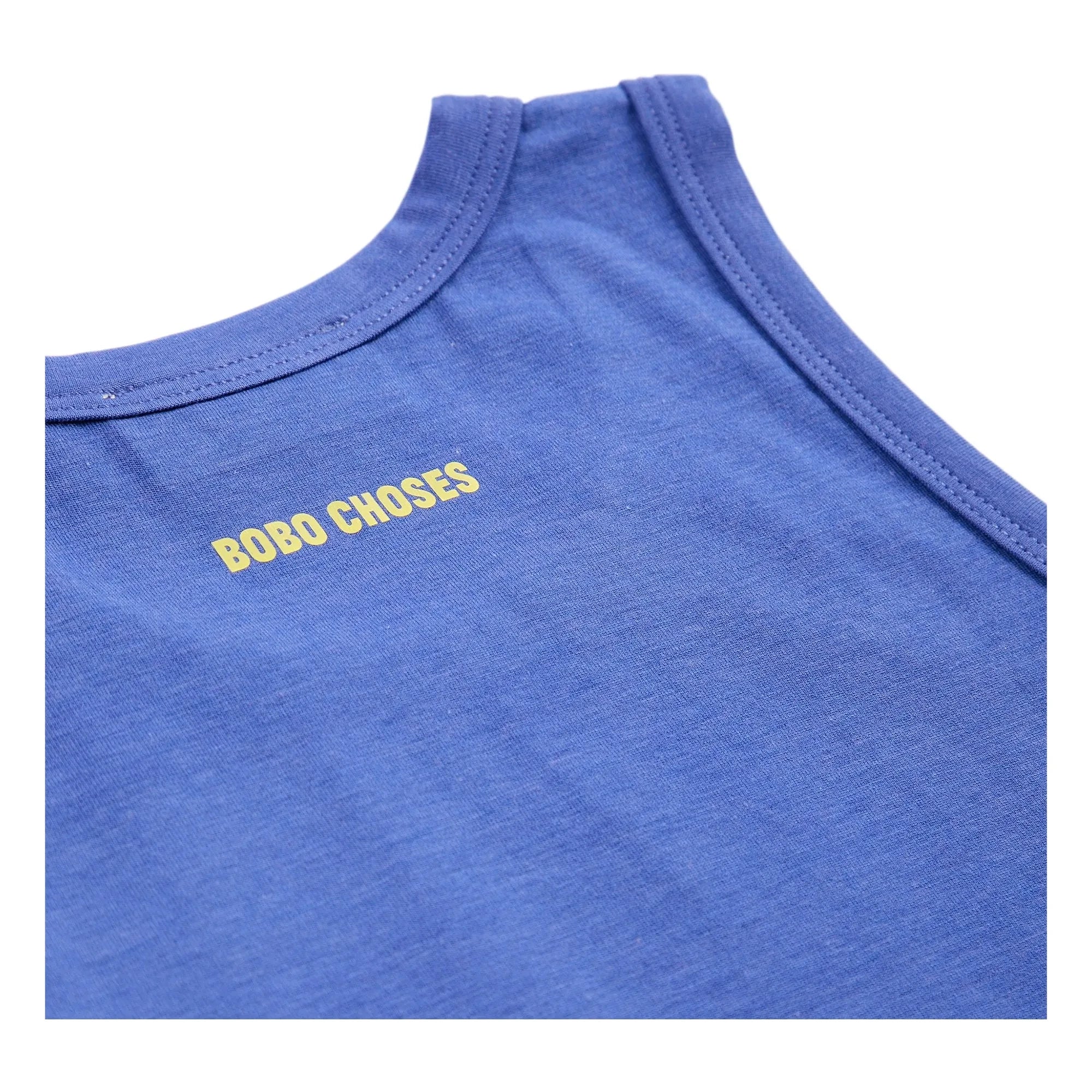Bobo Choses - Have Fun Face Modal und Bio-Baumwoll-Tanktop | Royalblau