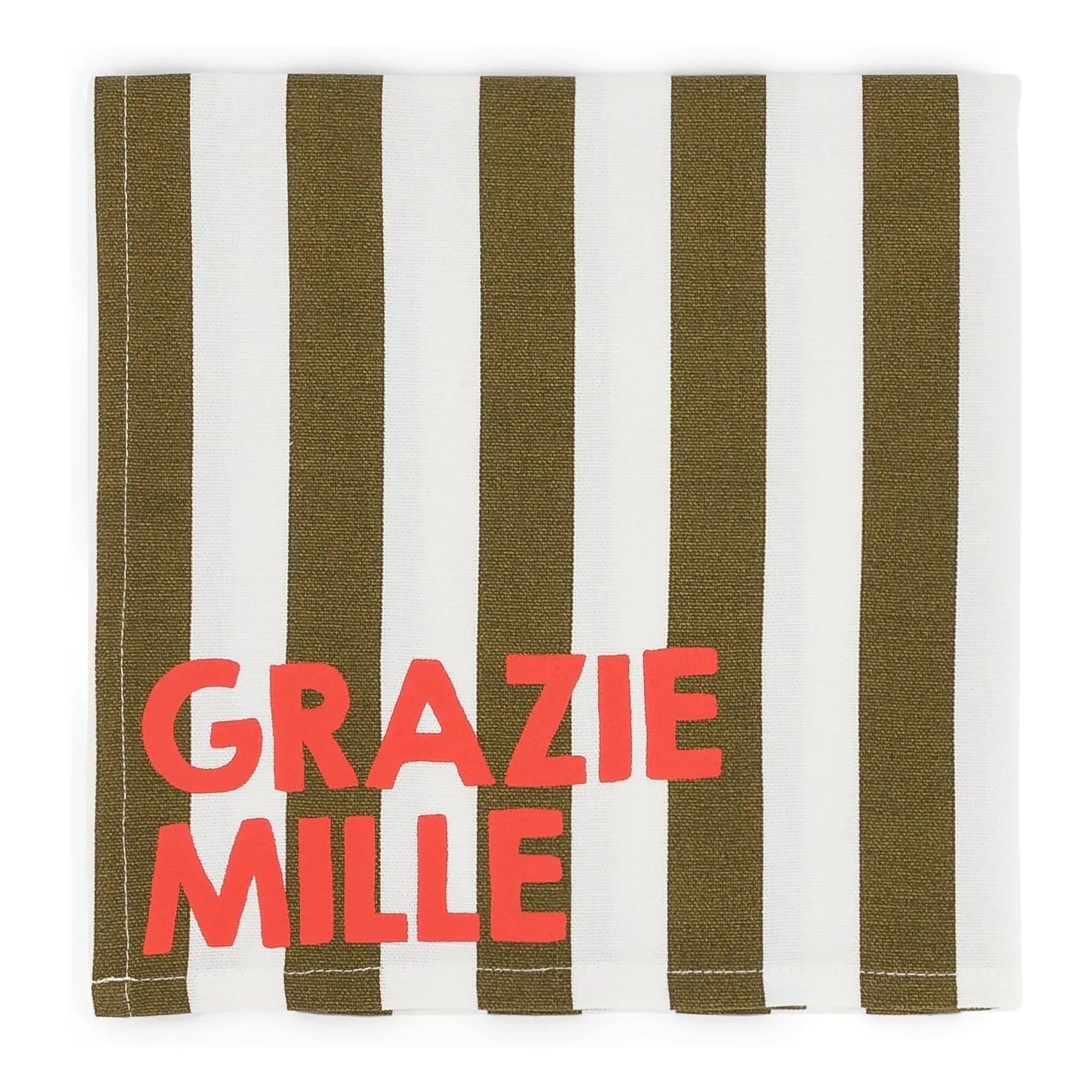 Rose in April - Josephine Grazie Mille Servietten - 2er Set | Khaki