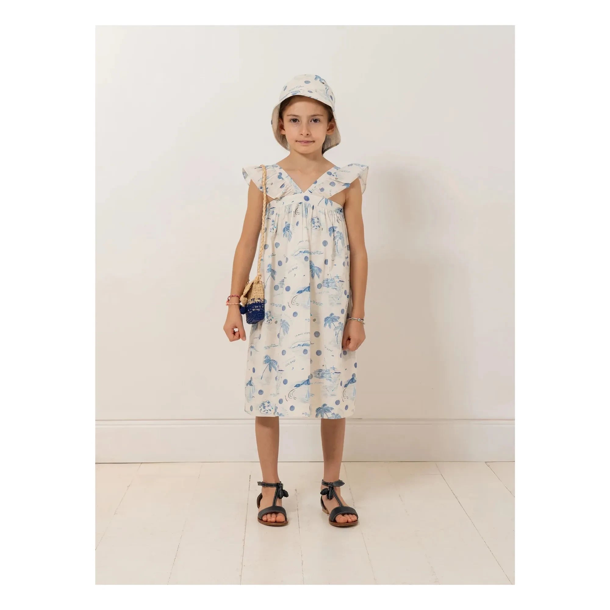 Bonpoint - Eleana Kleid aus Bio-Baumwolle | Indigoblau