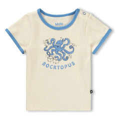 Molo - Easy Rocktopus T-Shirt Bio-Baumwolle | Ecru